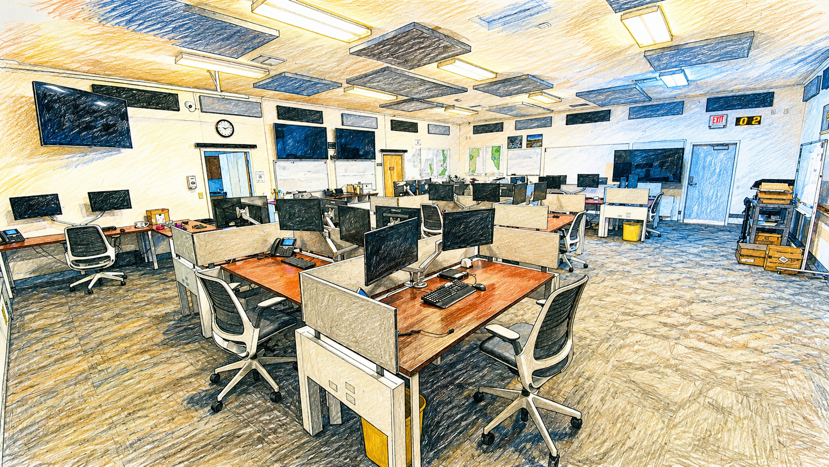Computer Generated sketch of the Gallatin County Coordination Center.